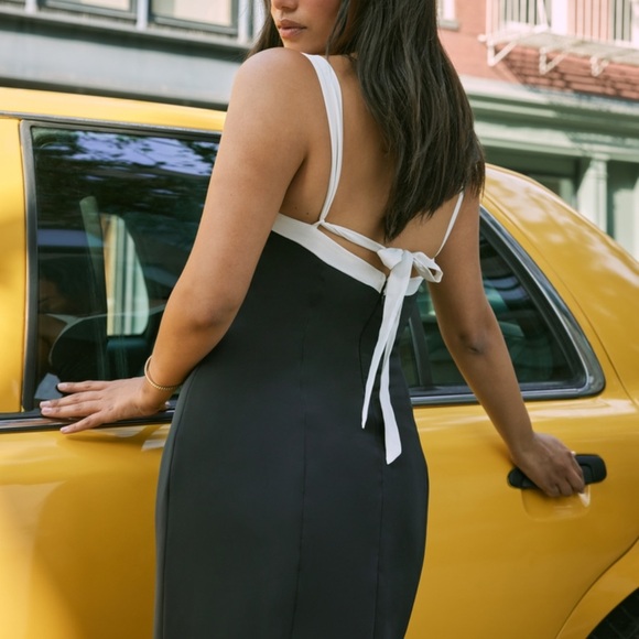 NWT Abercrombie & Fitch Black and White Dress - Picture 2 of 6